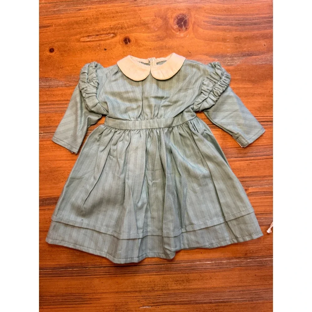 Kirsten Work Dress Pleasant Company American Girl Outfit w/Ribbons Complete 1994